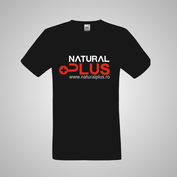 Tricou Negru/Roșu Natural Plus