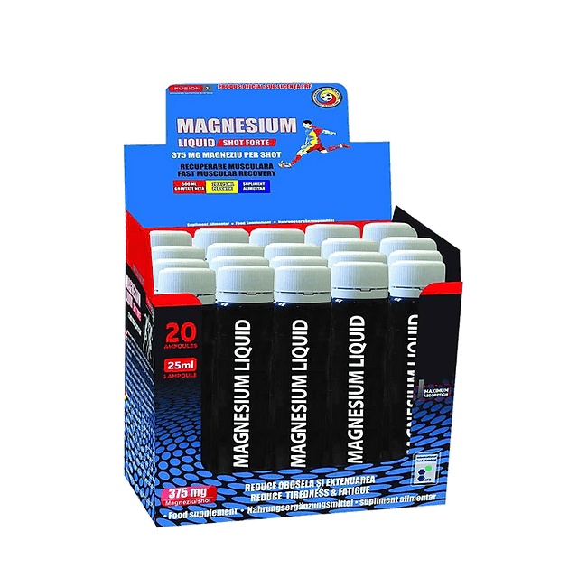 Magneziu Lichid Shot 20x25ml - Naturalplus
