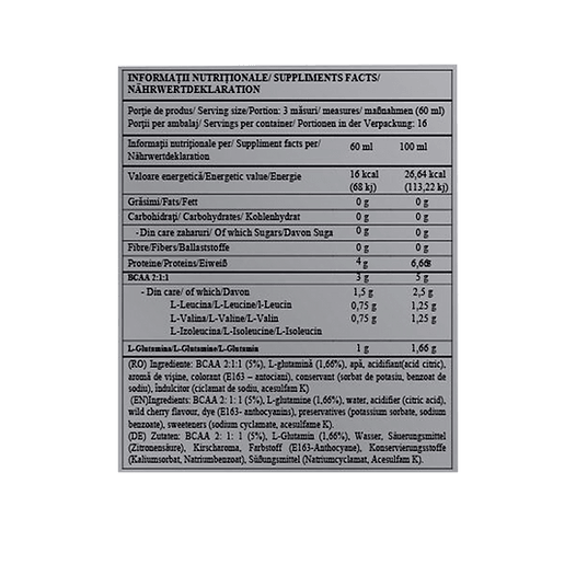 BCAA Ultra Lichid (1L) - Naturalplus